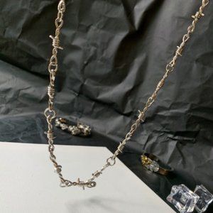 Hong Kong wind dark men and women's neck chain necklace